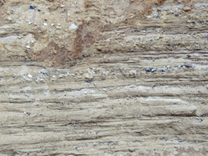 Glacial deposits of sand and gravel.